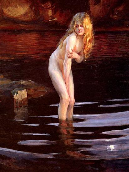 Paul Emile Chabas La Baigneuse oil painting picture